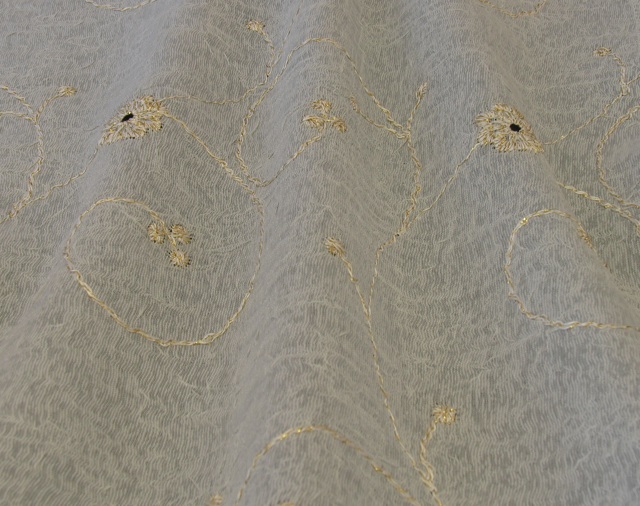 Gabrielle Embroidered Sheer Drapery Fabric Albert S Window Fashions