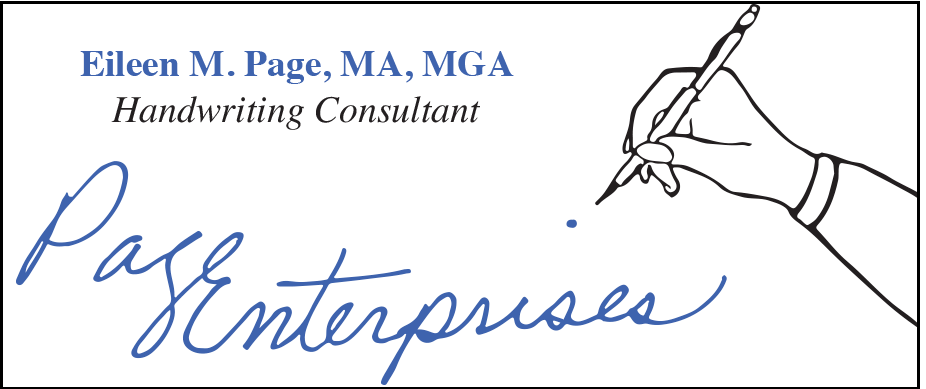 Eileen M. Page Handwriting Consultant