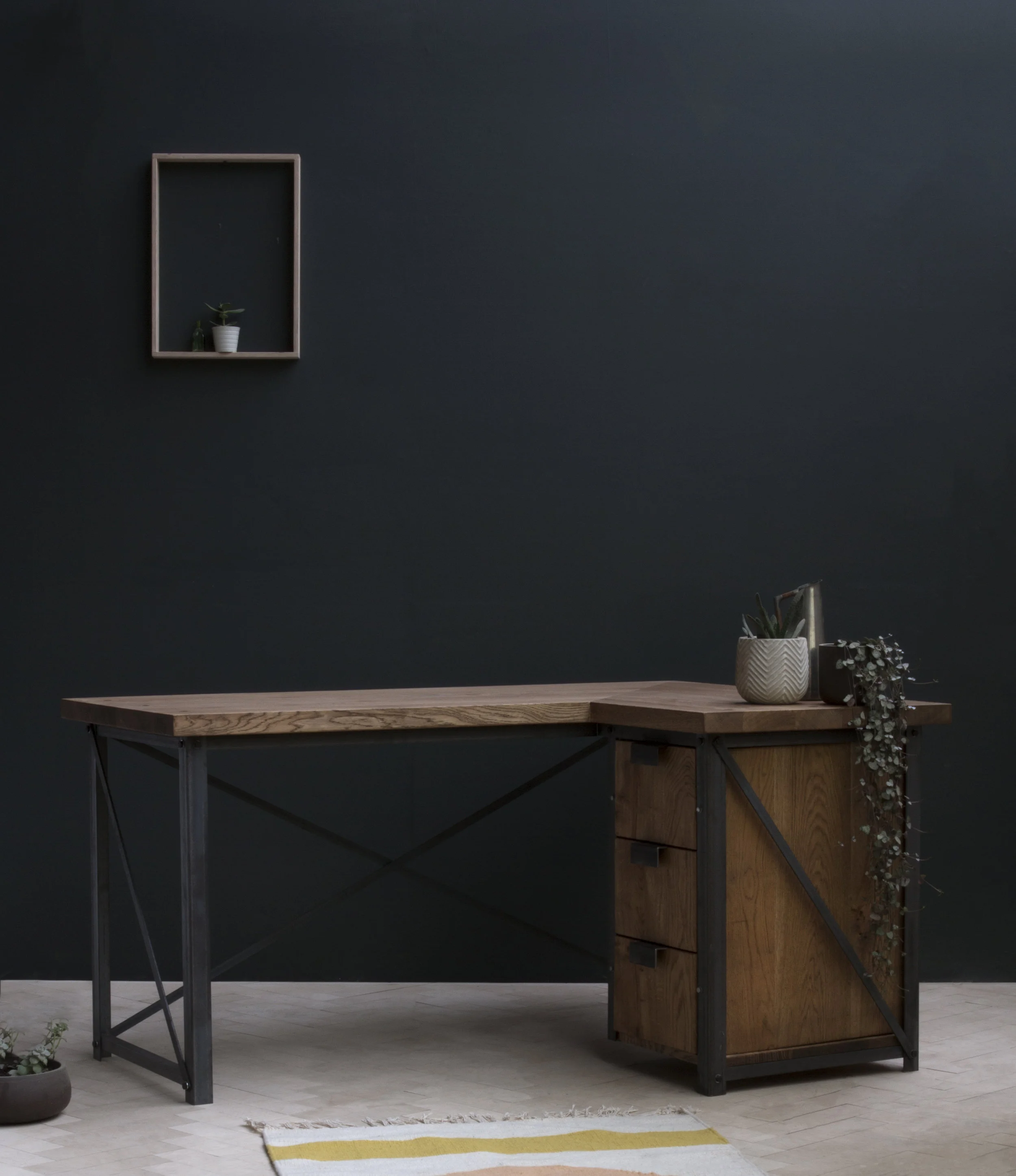Corner desk industrial style deals