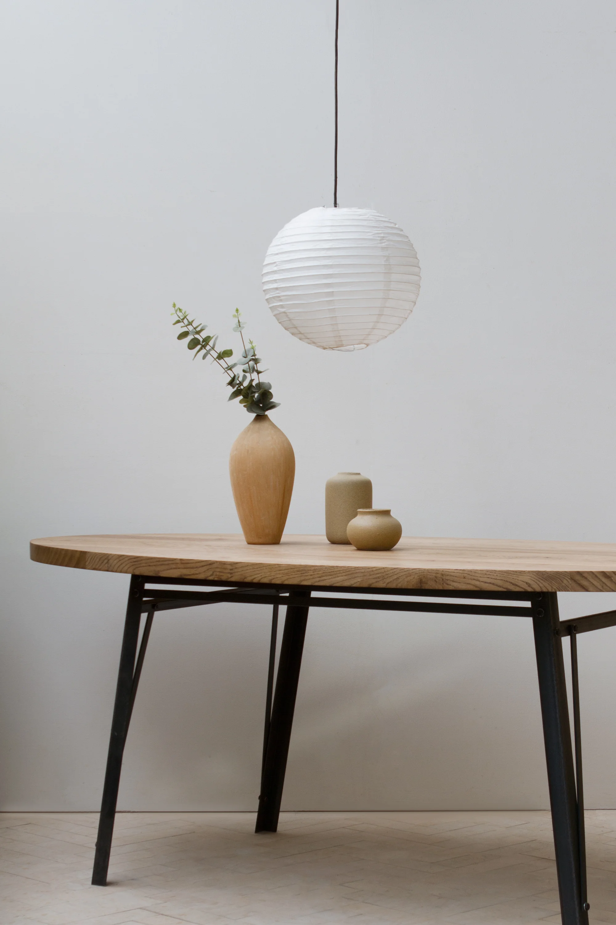 Industrial Oval Dining Table Konk Custom Handmade Furniture