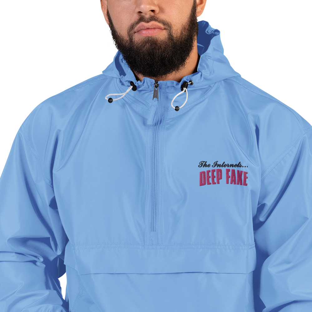 light blue champion jacket