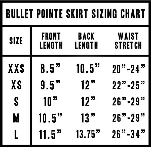 Bullet Pointe Skirts La Luna I