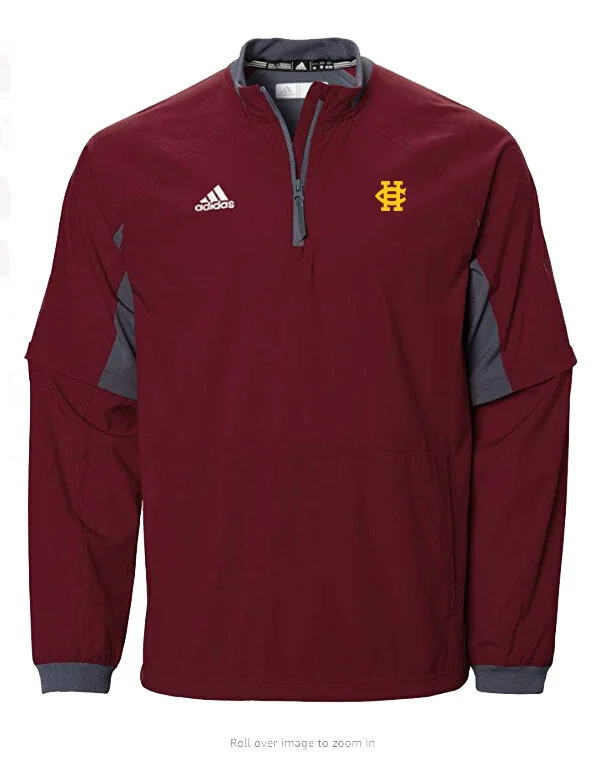 adidas windbreaker maroon