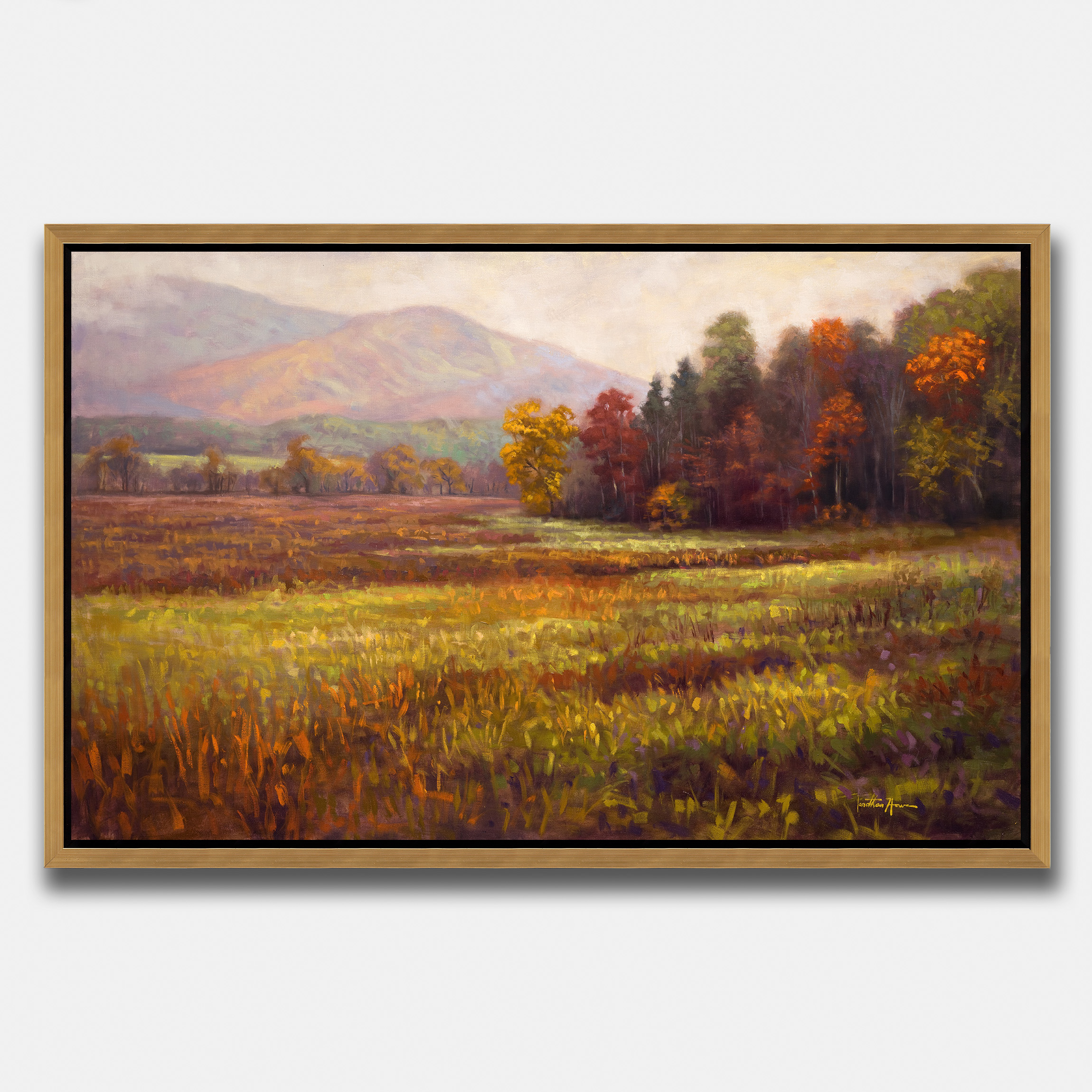 Autumn Grass Giclee On Canvas Jonathan Howe Fine Art