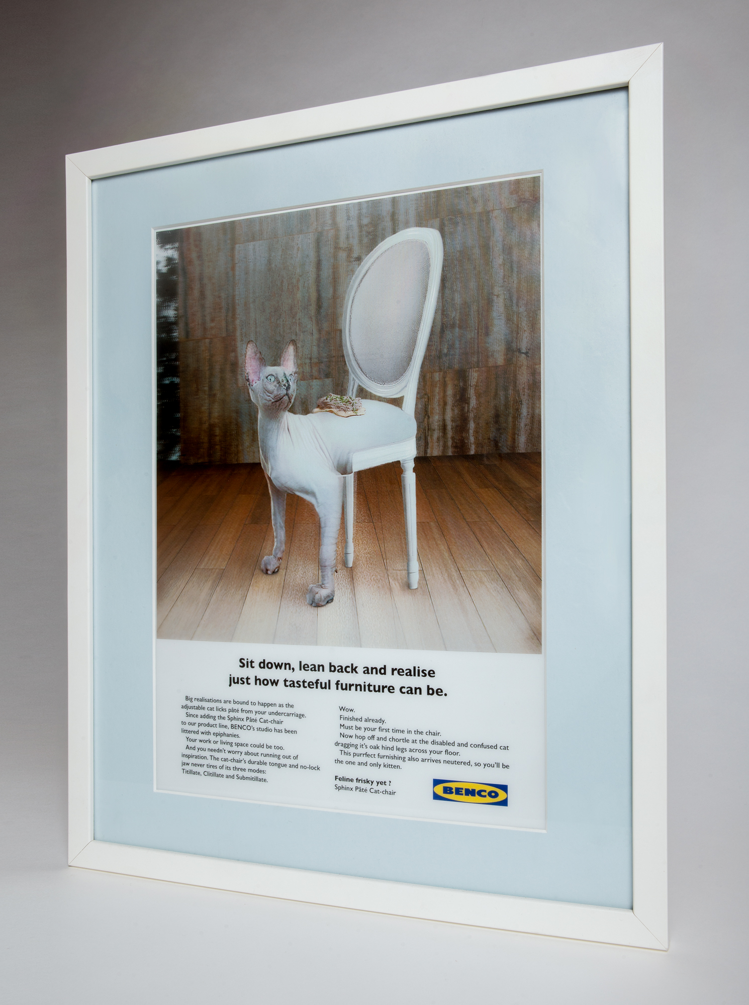 Sphinx Pate Cat Chair 3d Lenticular Giclee Print Edition Of 2