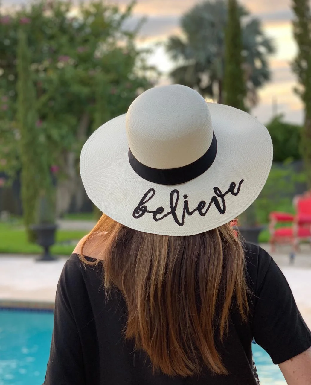 girls panama hat