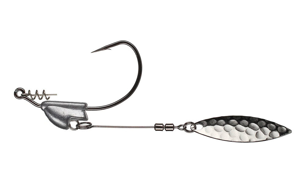 Select Size & Weight Owner Flashy Swimmer Gold Willow Blade Swimbait Hook 2/PK