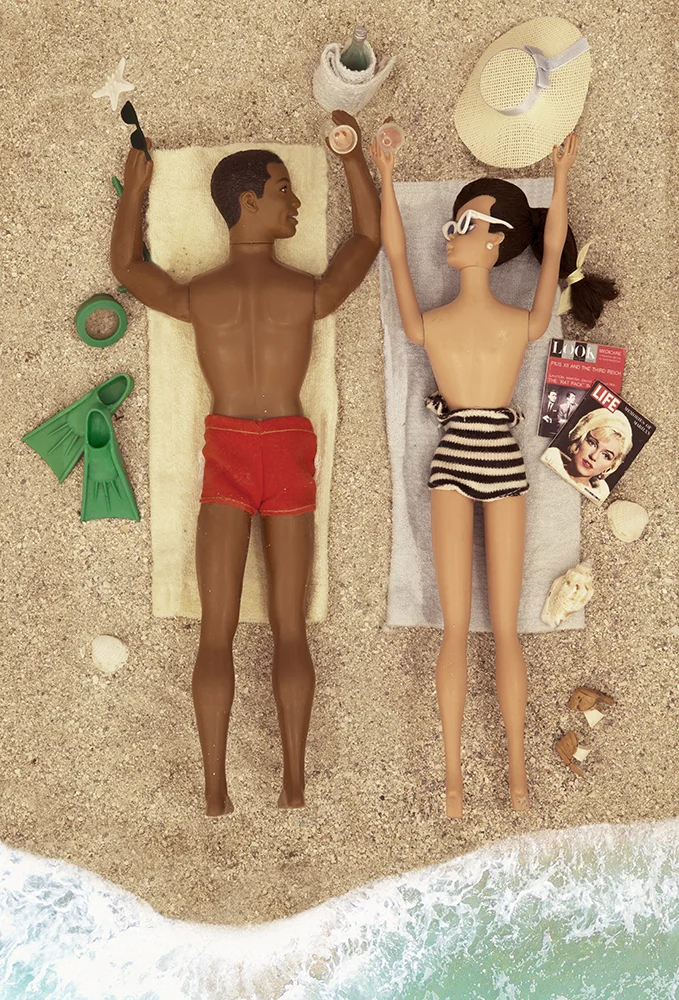 barbie and ken beach