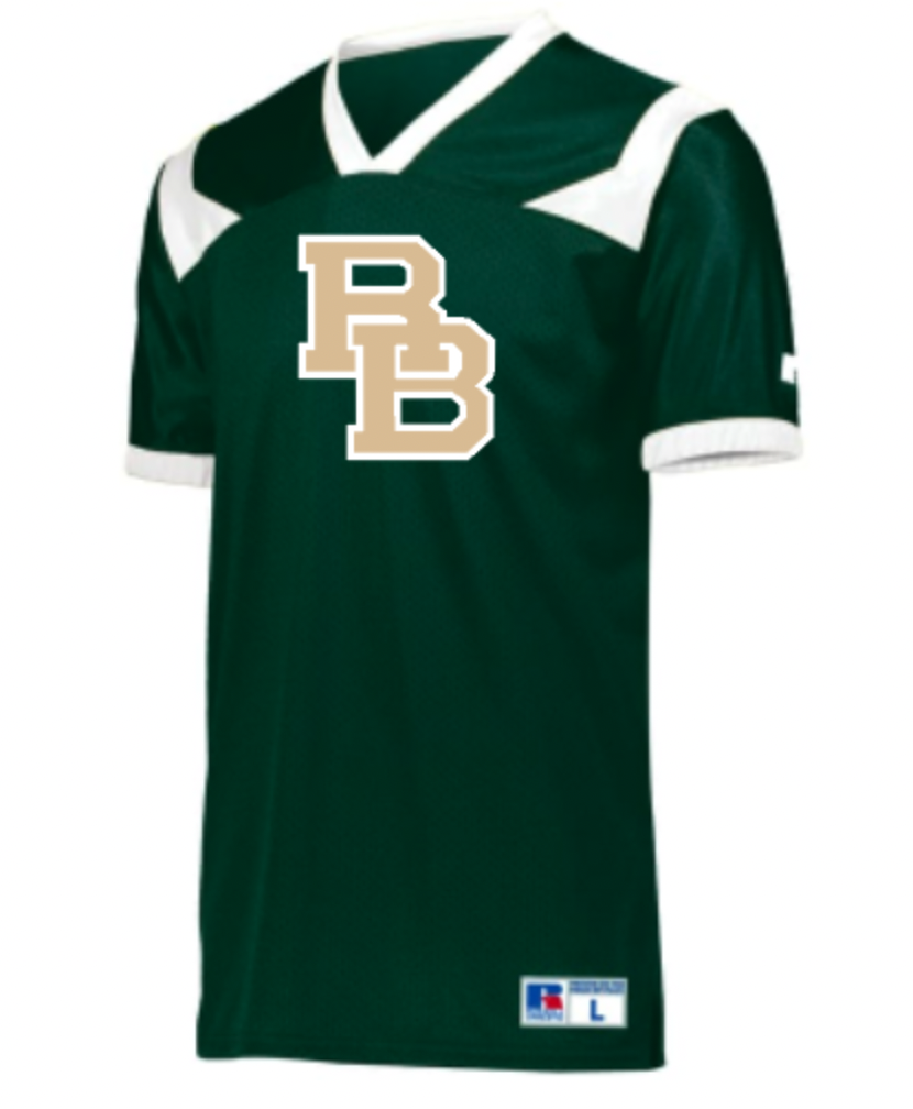Southern Script River Bluff Authentic Football Jerseys GreenRiver Bluff High School Spirit Wear