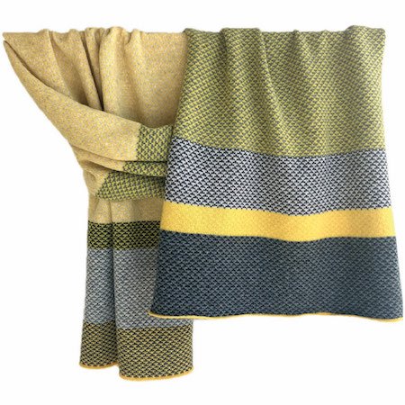 WRAP BLANKET SCARF HARRIS merino lamb s wool Olive Pearson Designs
