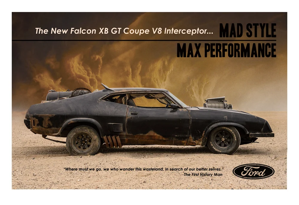 The Mad Max Interceptor Russell Walks Illustration
