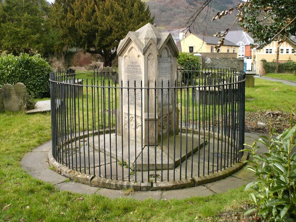 Their three-side monument in Llangollen, Wales. (Collection Llangollen Ladies Monument Restoration)