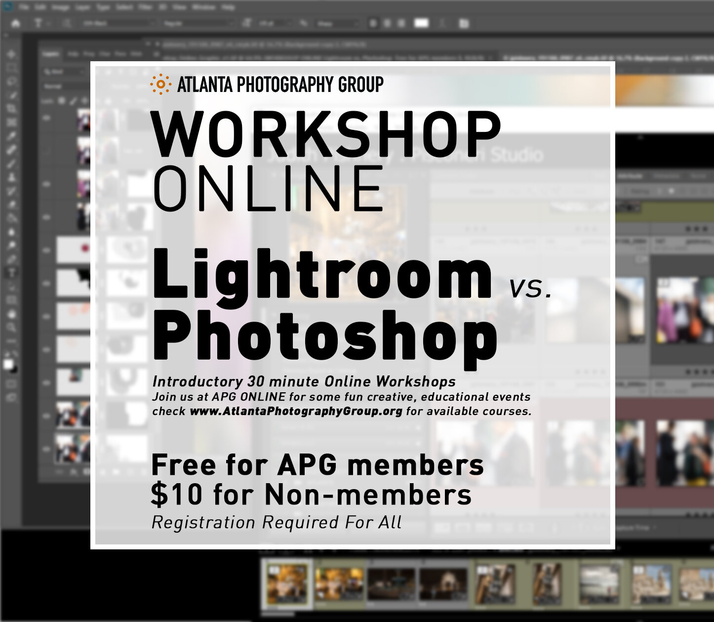 在线工作坊:Lightroom与。的Photoshop