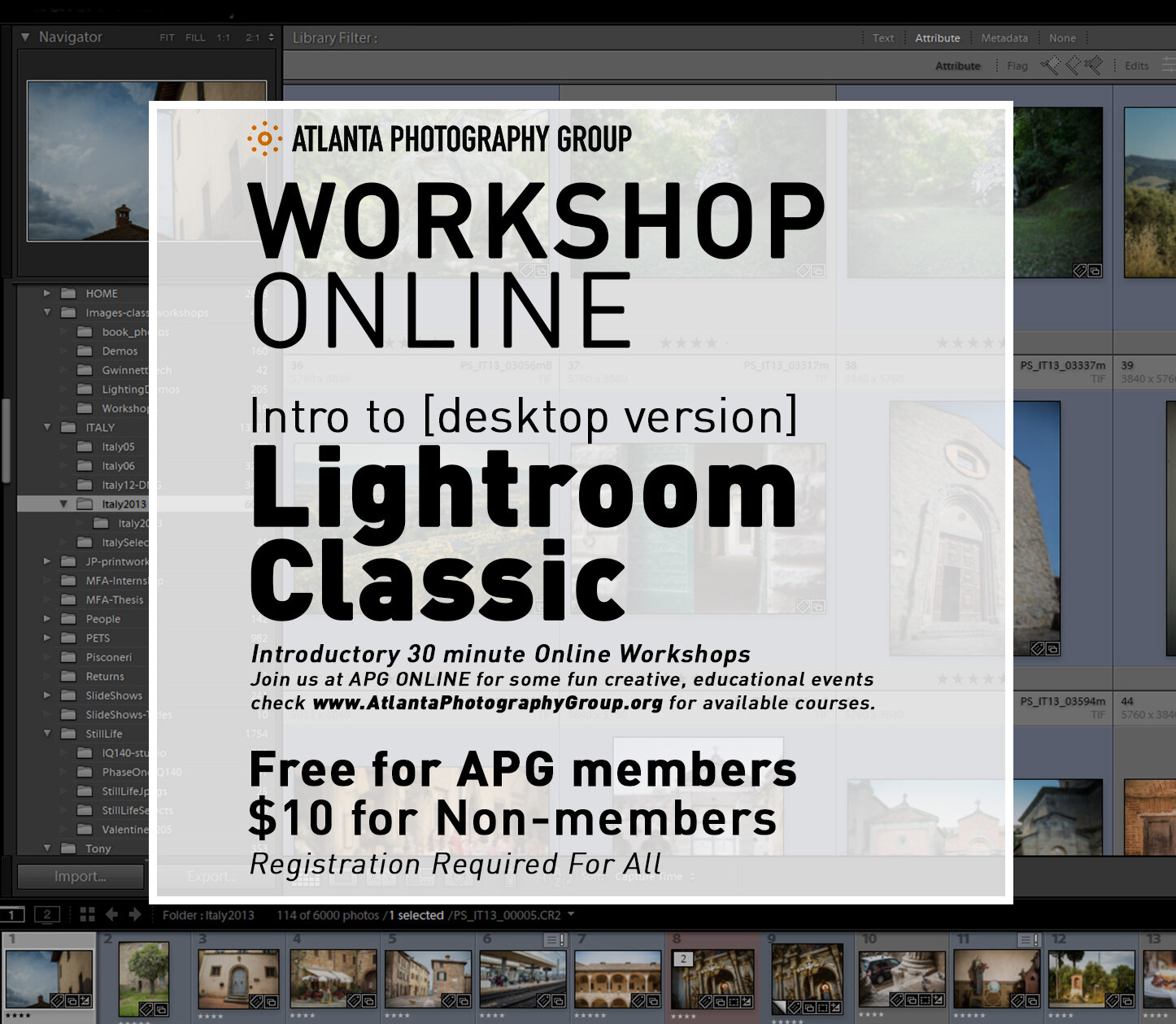 在线研讨会:Lightroom简介