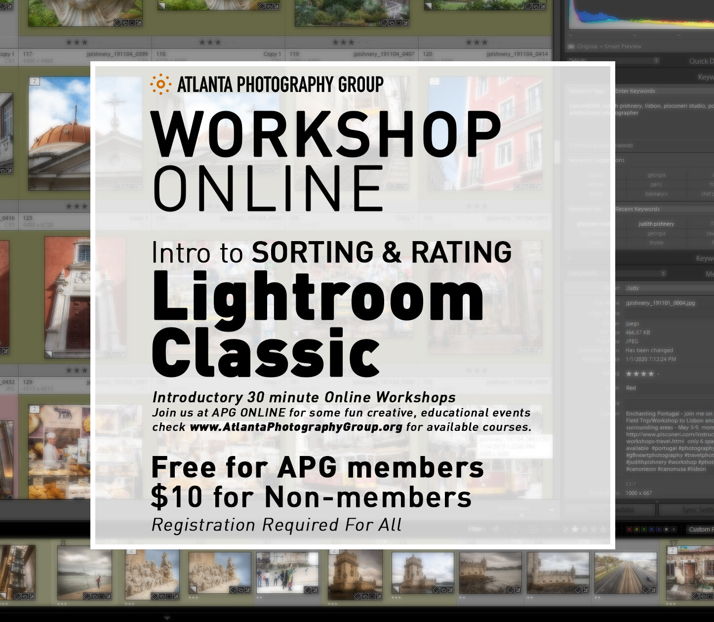 在线研讨会:评分&在Lightroom Classic中排序