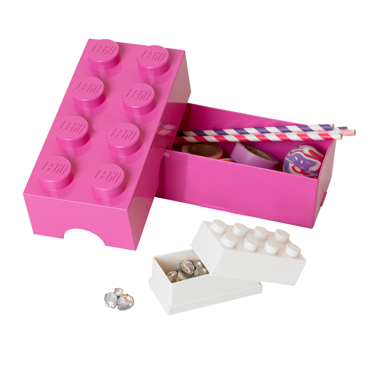 Lego Pink Lunch Box 8 NEW
