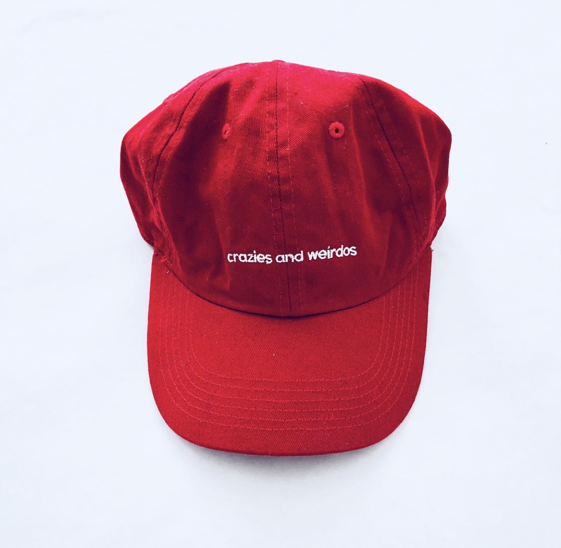 red dad cap