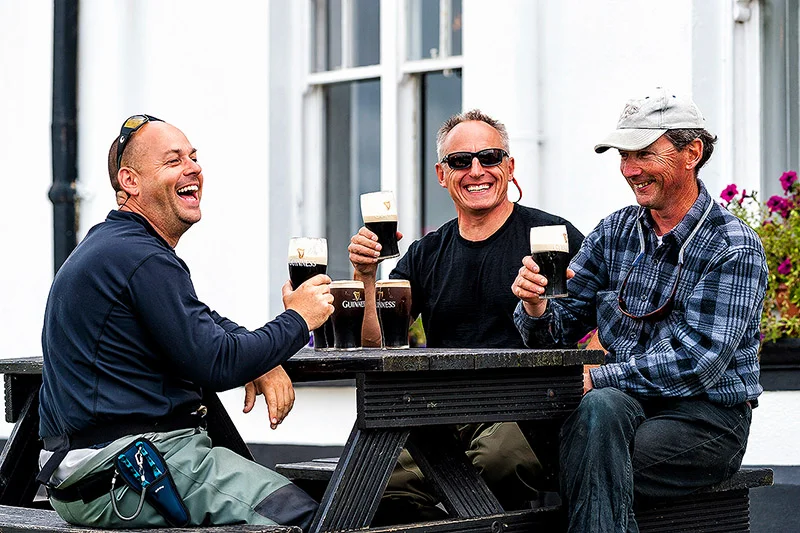 As if by magic, a pub was located right next to the fishing spot……………