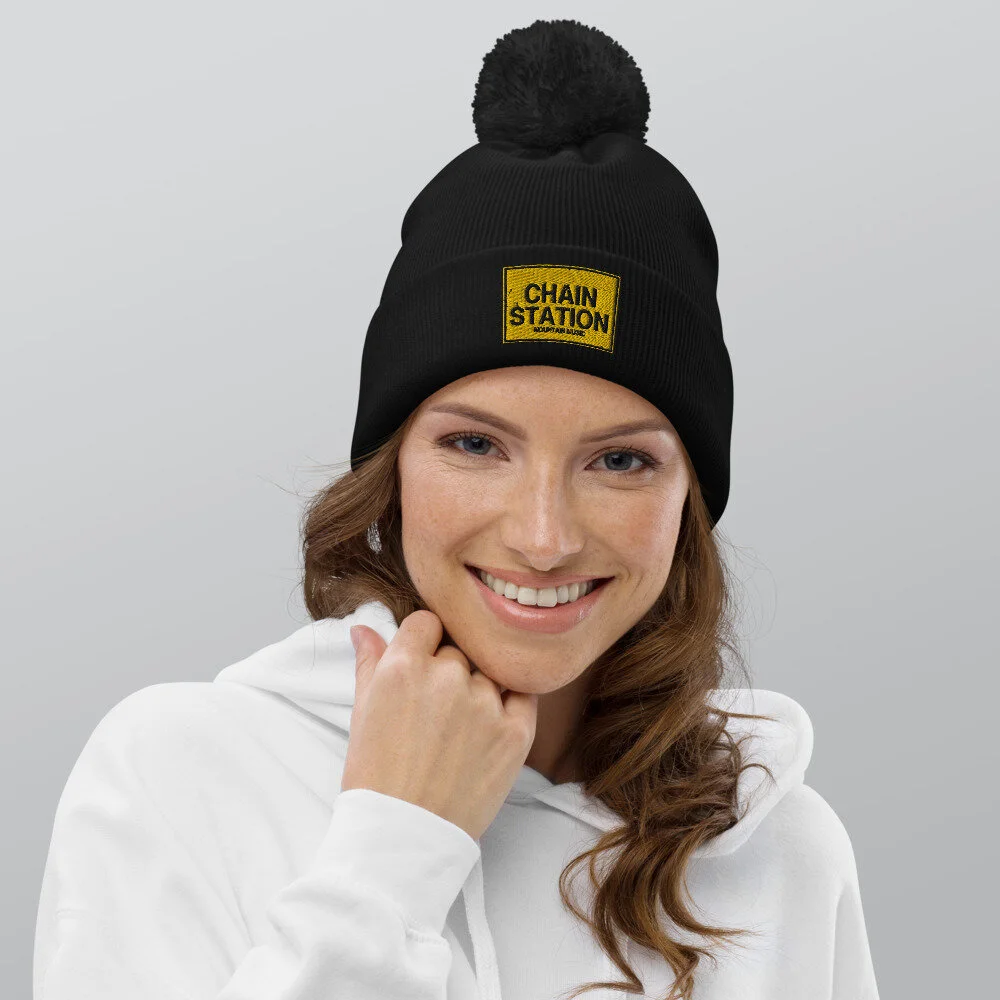帽子 PACS Peace Pom Beanie Pom-Pom Beanie Hat SMILE - PEACE GANG