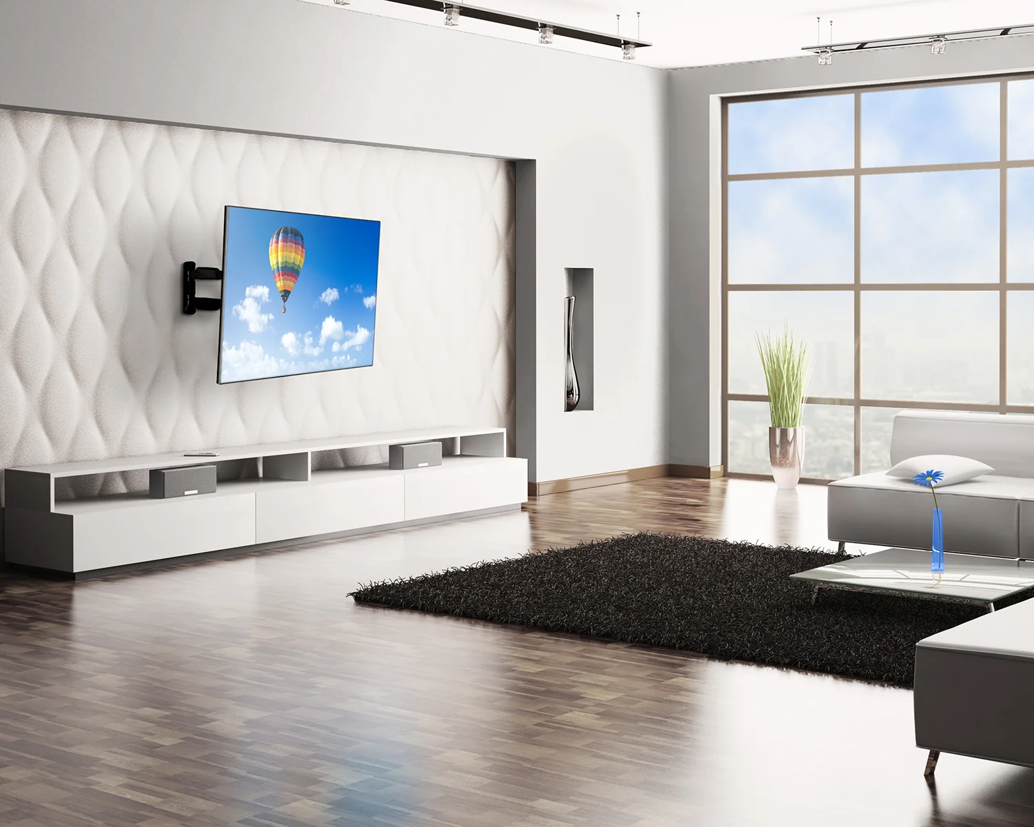 Small Full Motion Ultra Mount Ma221 Monster Mounts Wall Mounting Solutions For Flat Panel Tvs And Displays