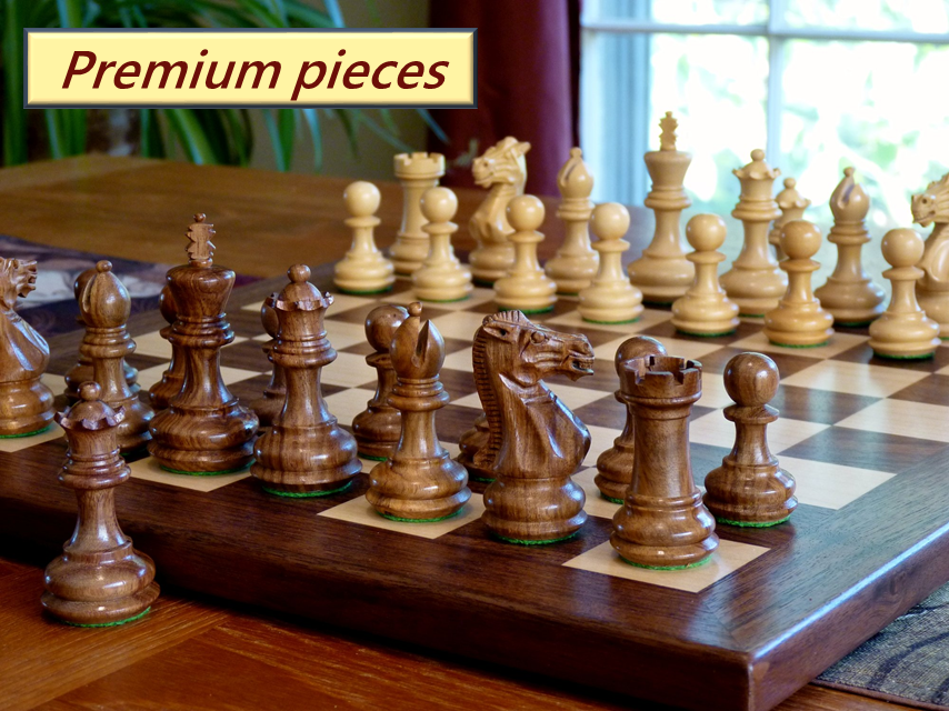 Premium Photo  A chess game with a chess set and a chess piece on it.