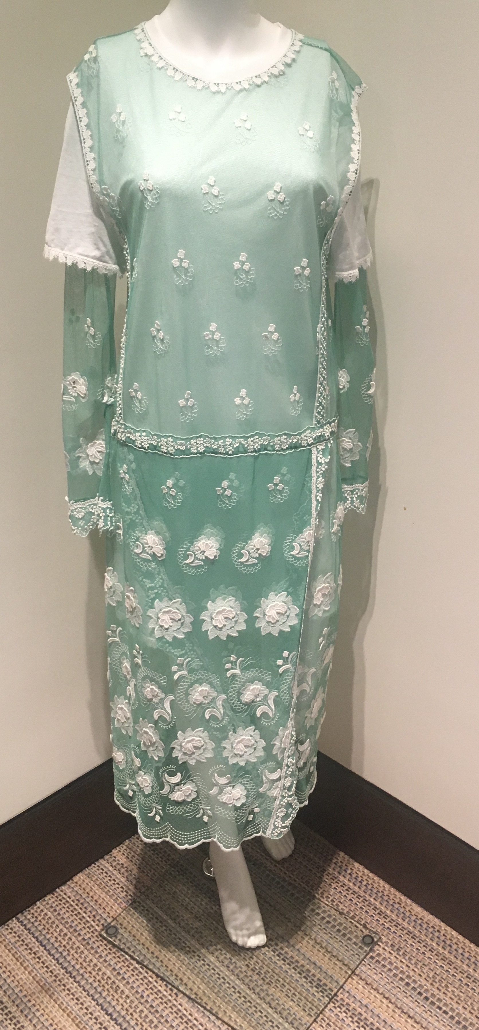 burberry teal dress