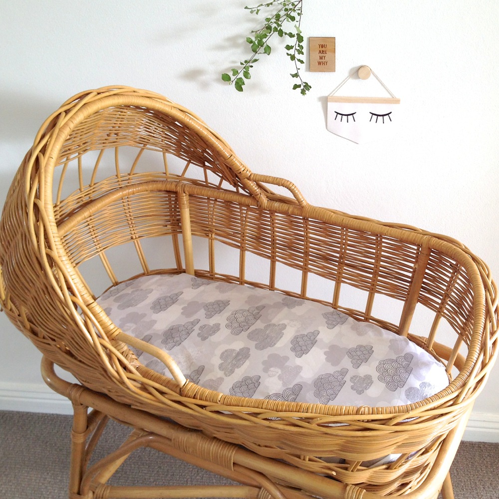 organic cotton bassinet fitted sheet