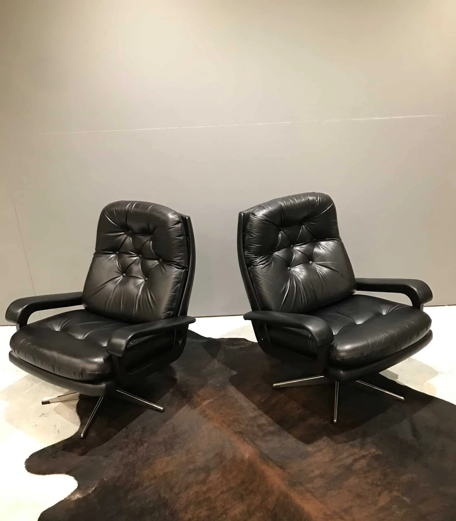 Mid Century Leather Swivel Chairs Mid Century Furniture Melbourne