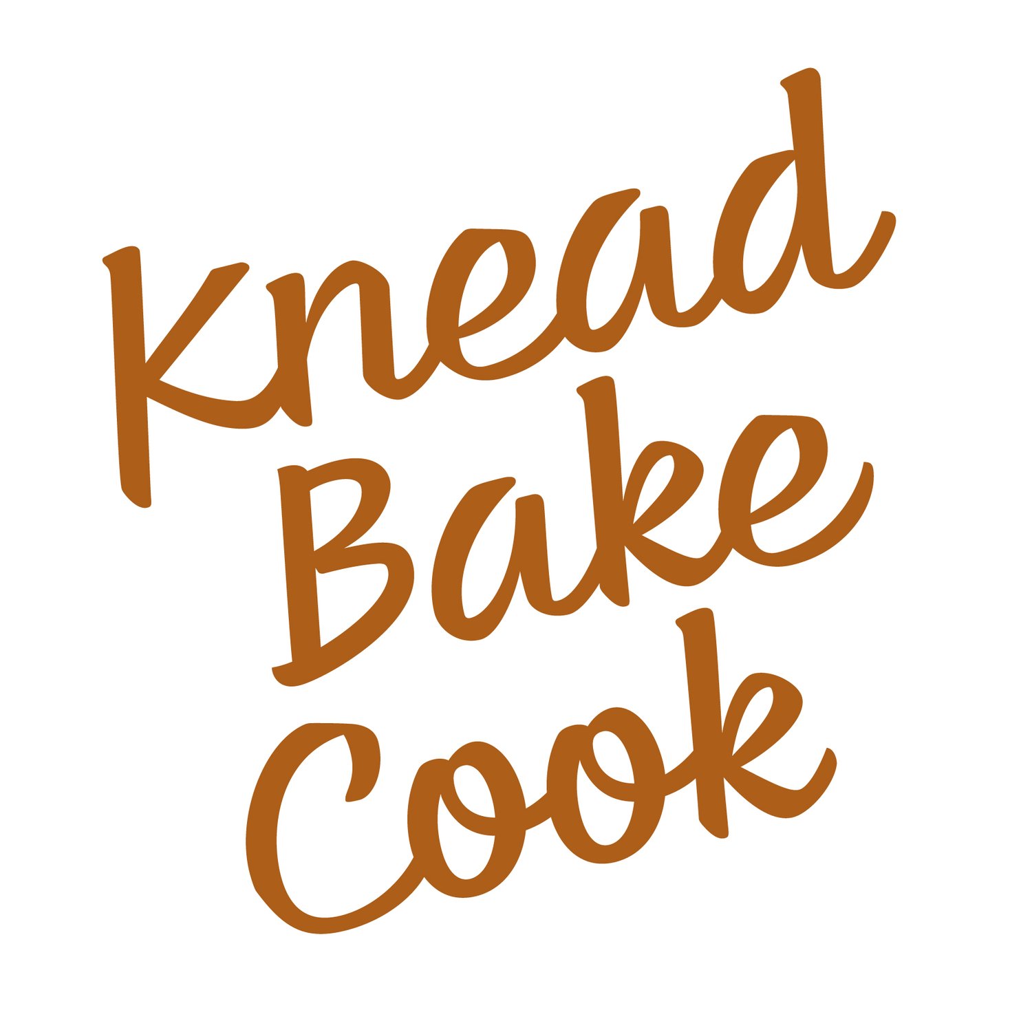    knead. bake. cook.