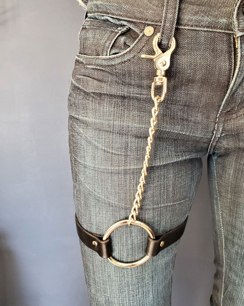 Silver Belt Hook and Chain