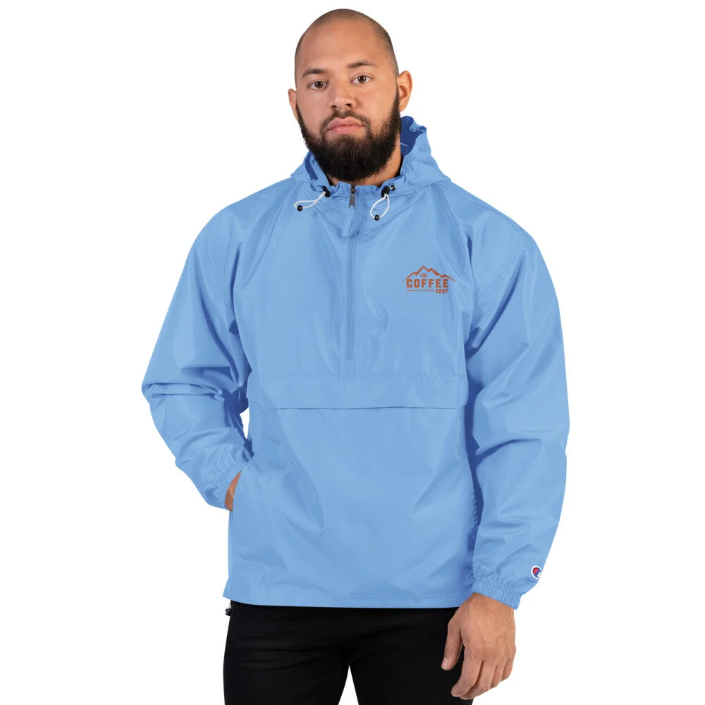 light blue champion jacket