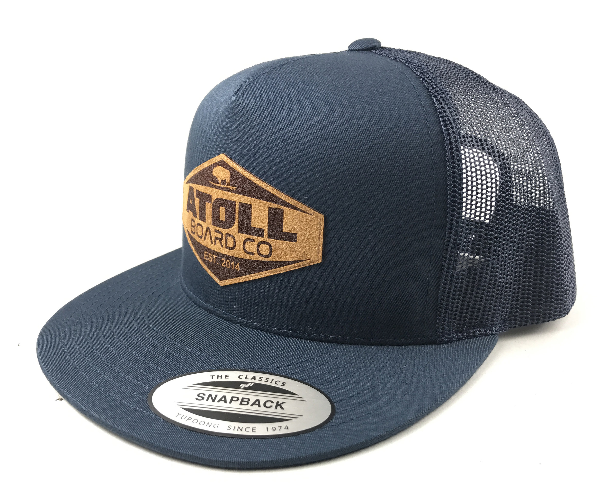 yupoong flat bill snapback hat
