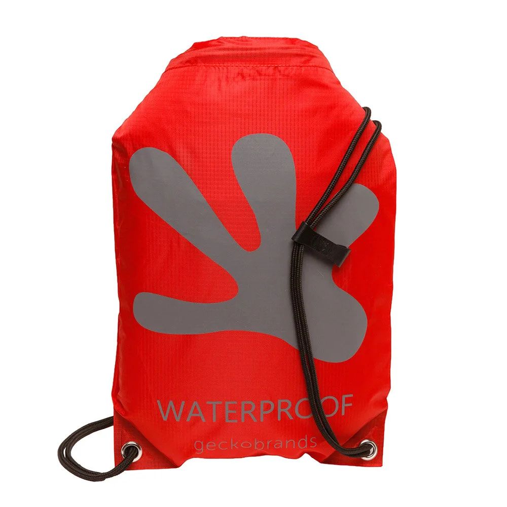 geckobrands waterproof drawstring 2.0 backpack