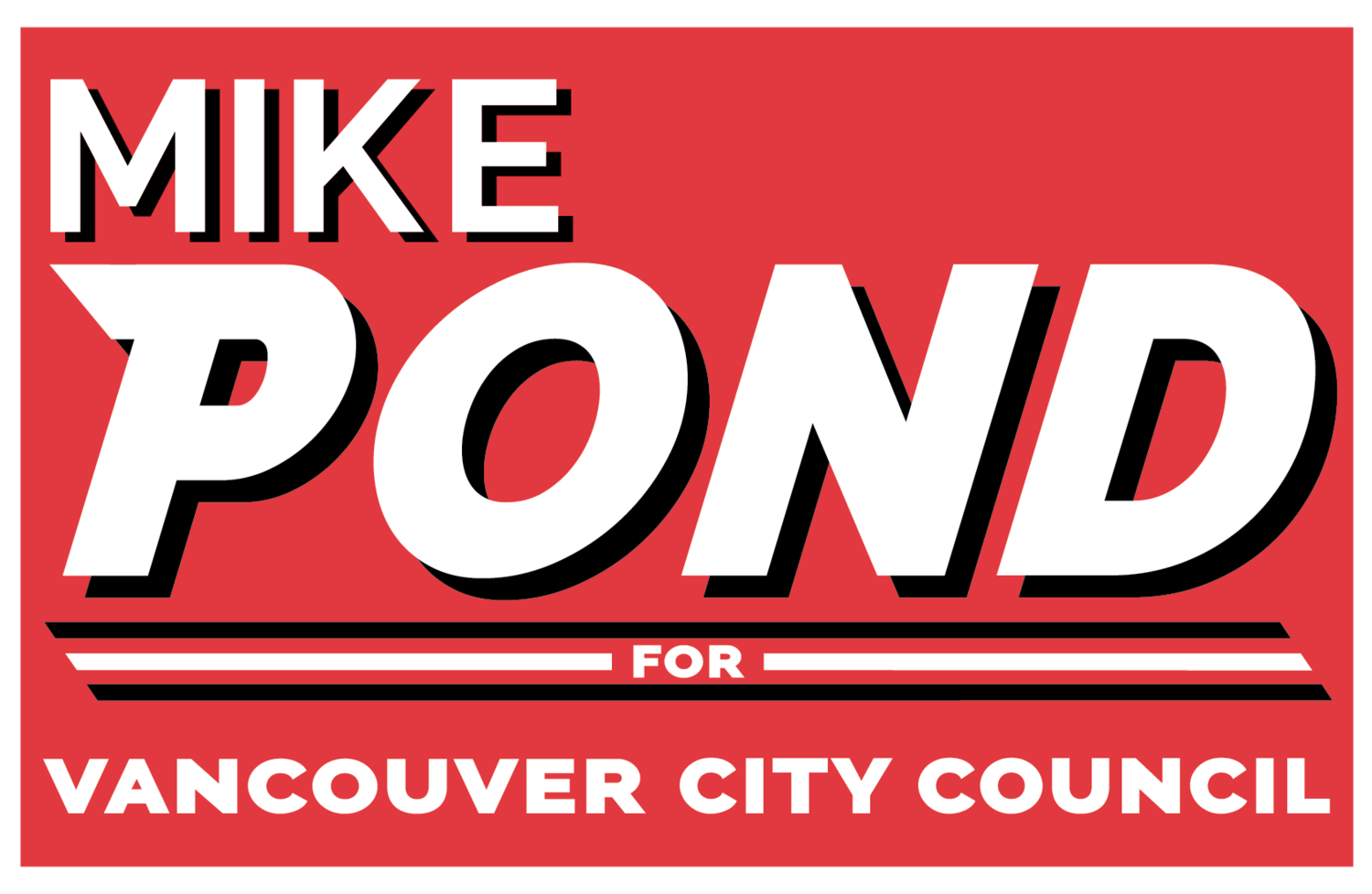Elect Mike Pond for Vancouver Council
