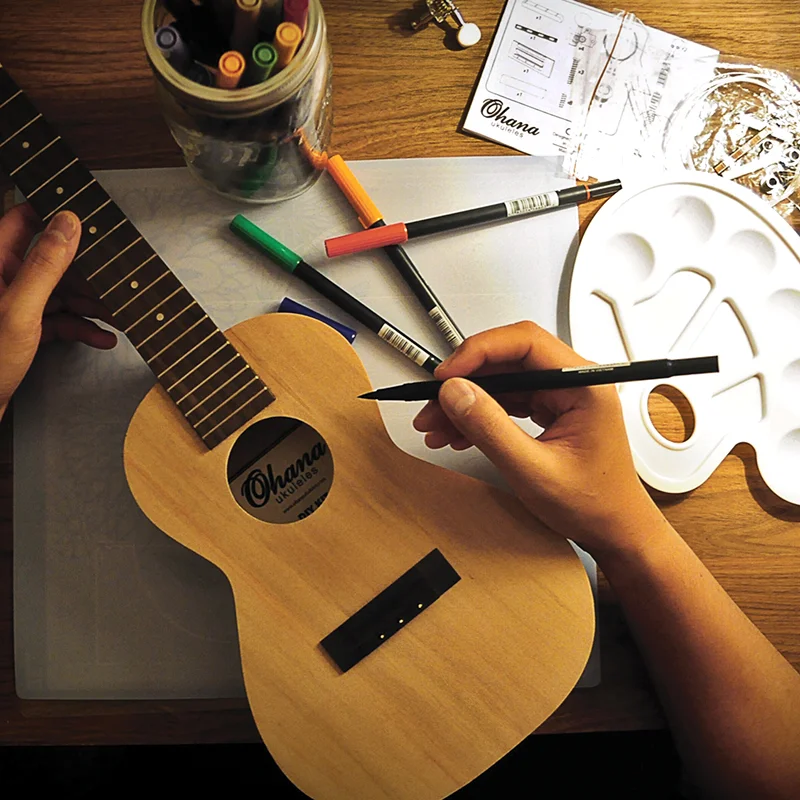 Ohana Concert Ukulele Diy Build Decorate Kit World Of Ukes Ohana Concert Ukulele Diy Build