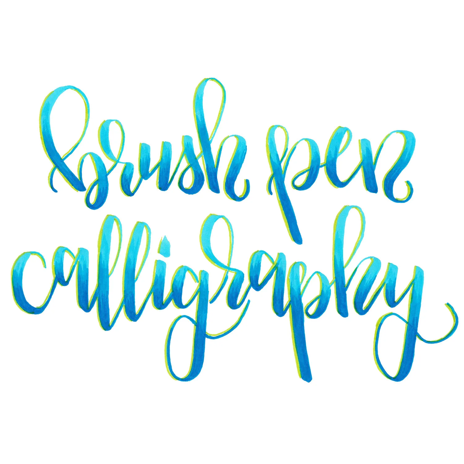 modern calligraphy brush pen
