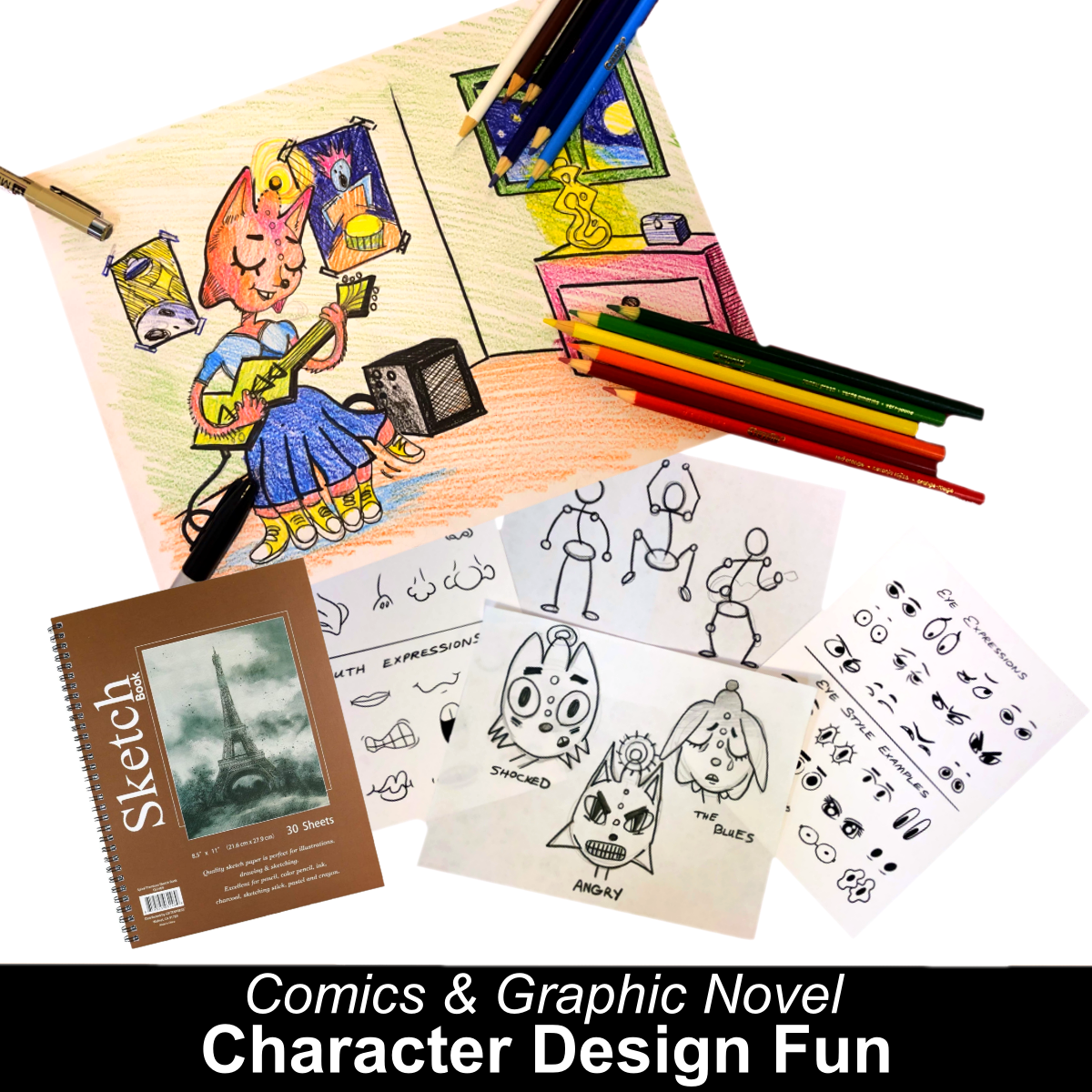 COMICS & GRAPHIC NOVEL - Character Design Fun! (age 8-adult) — Creative  World Art Center