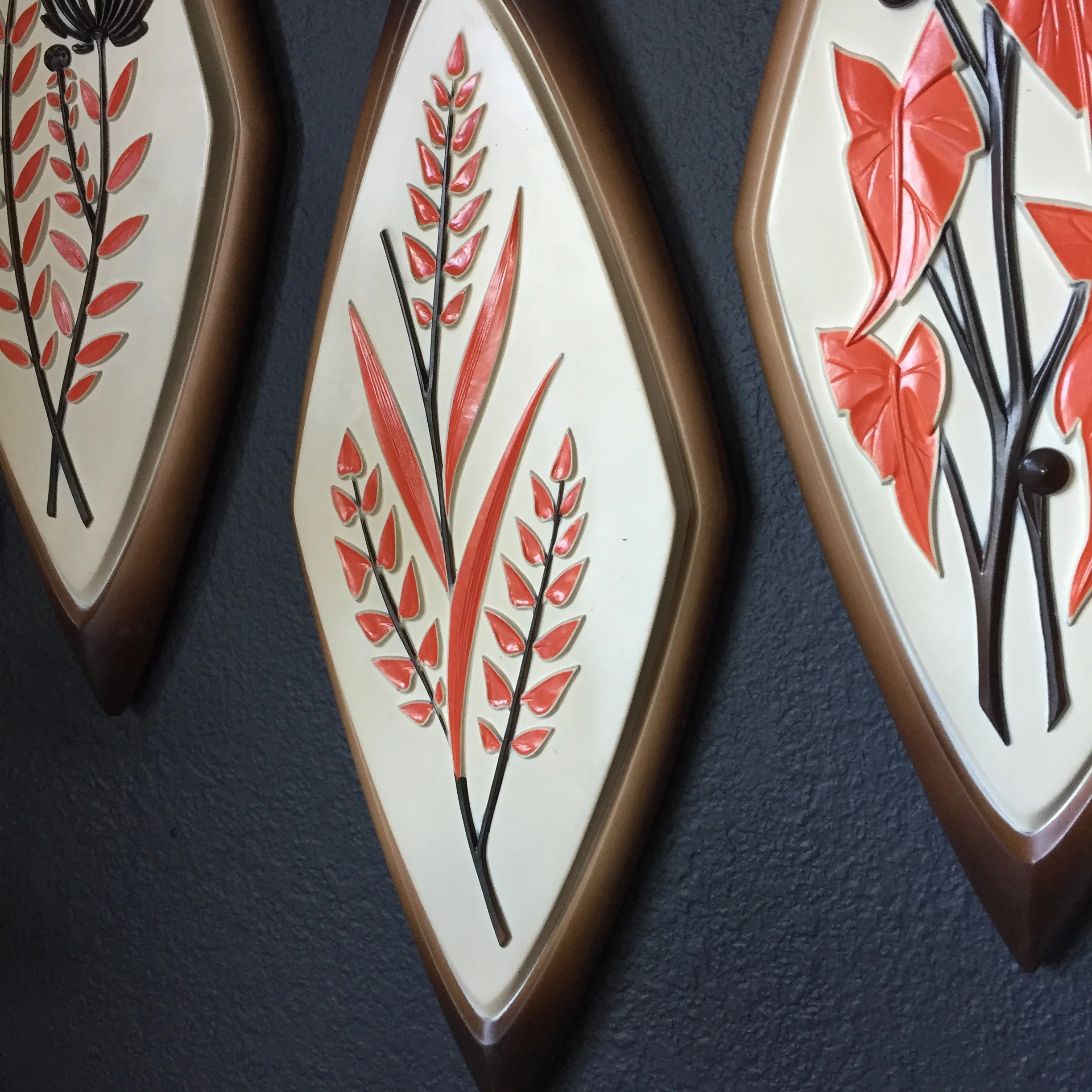 Mid Century Syroco Wall Art Set Of 4 Vintage Home Decor
