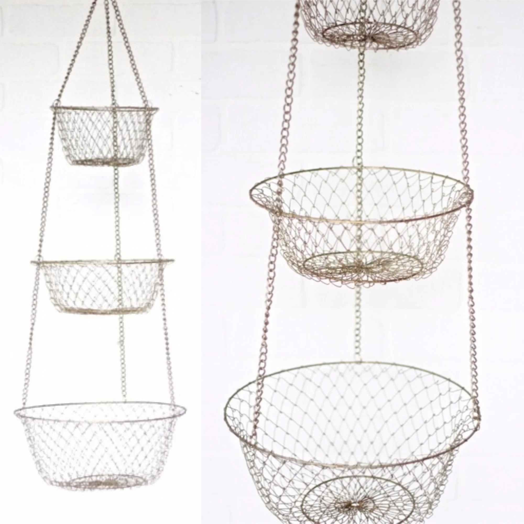 Brass 3 Tier Hanging Basket Vintage Home Decor Portland Oregon