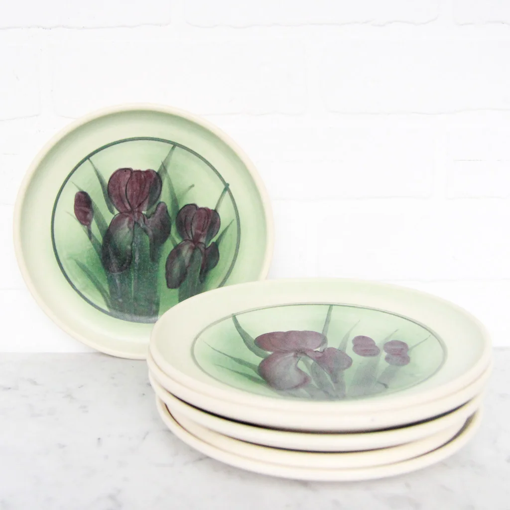 Floral Studio Pottery Plate Vintage Home Decor Portland Oregon