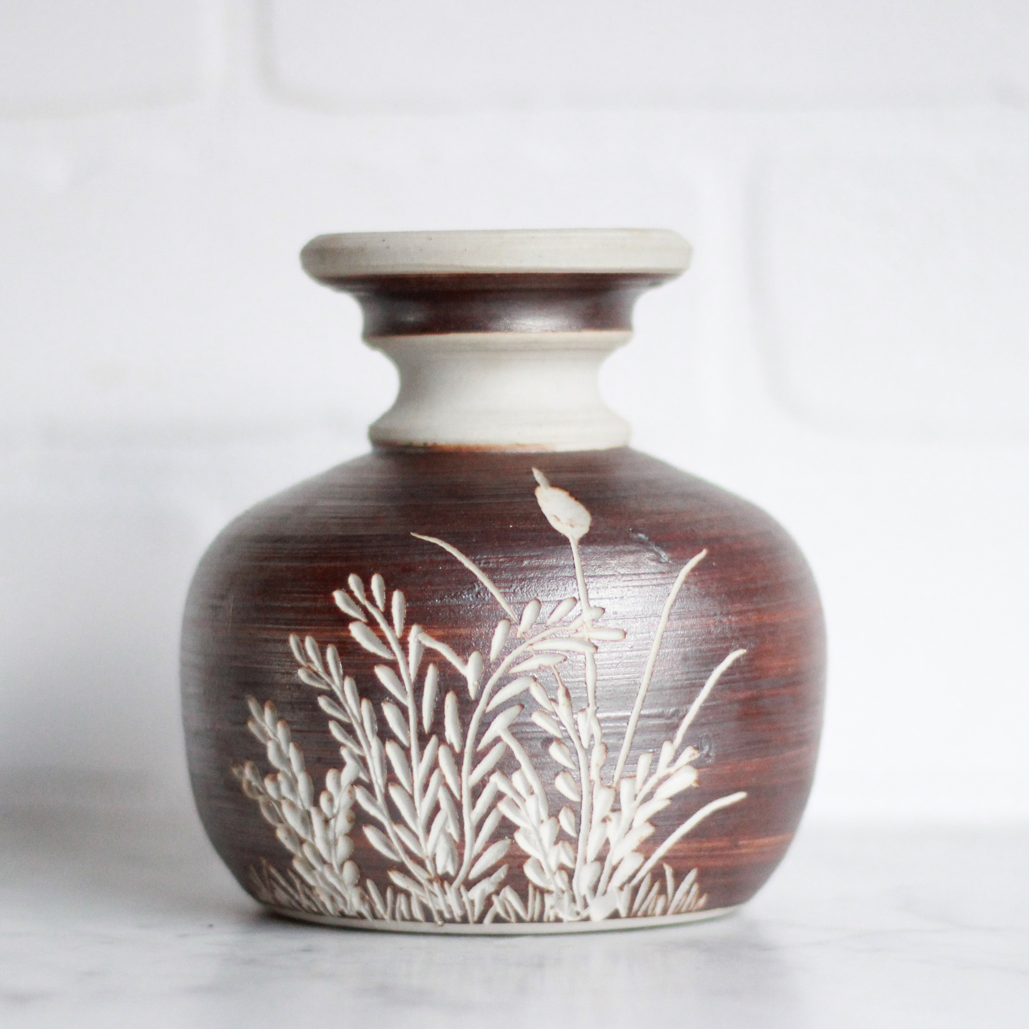 Studio Pottery Vase Vintage Home Decor Portland Oregon Left
