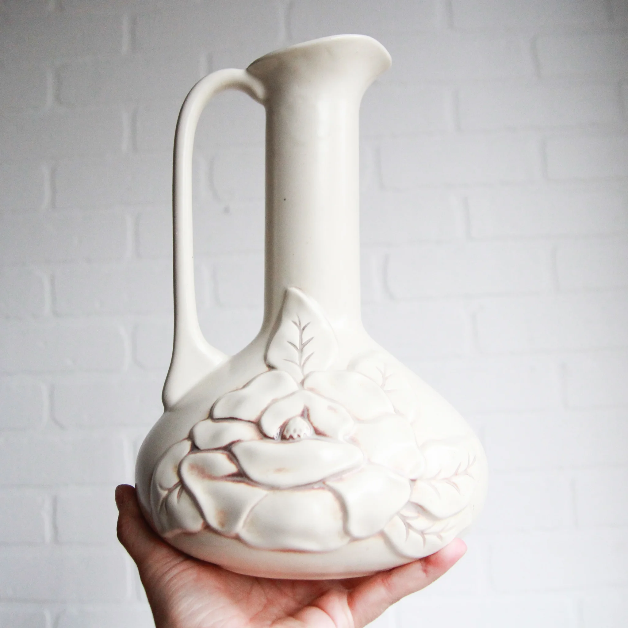 1940s Red Wing Magnolia Vase Vintage Home Decor Portland Oregon