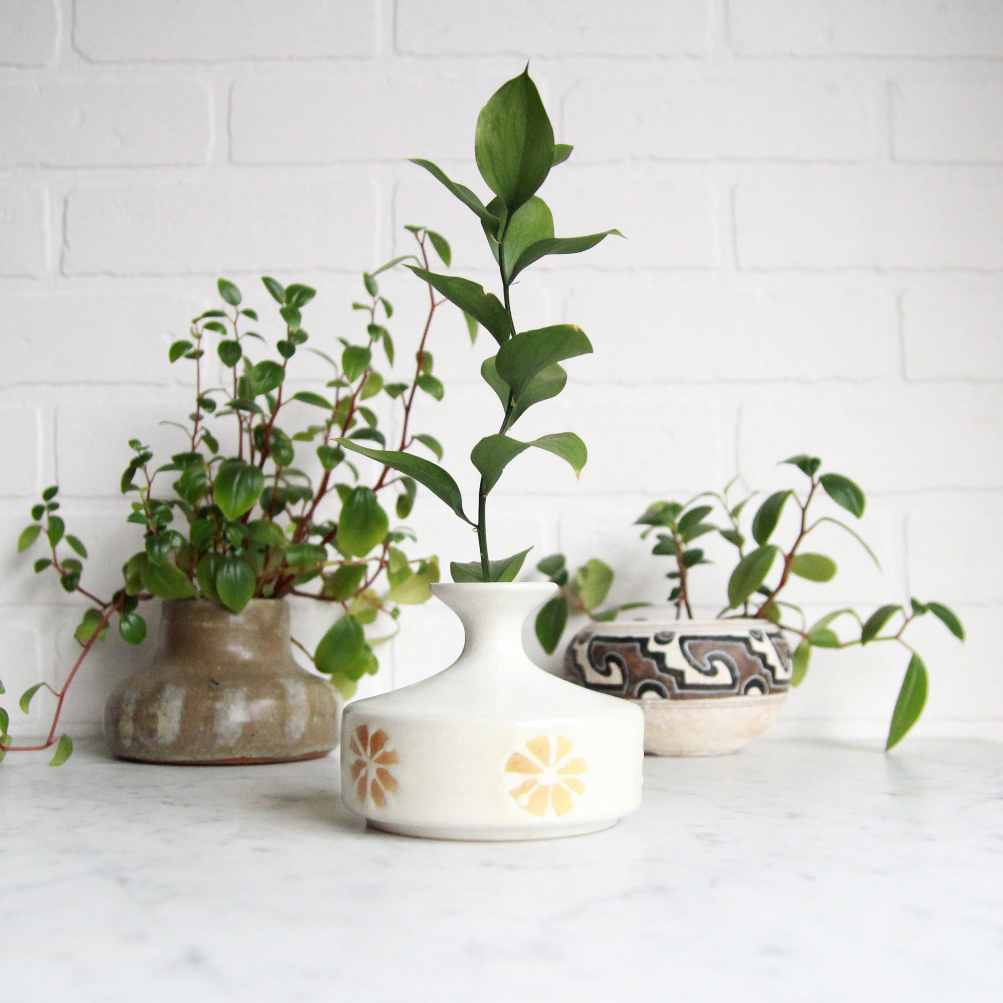 Stoneware Weedpot Vase Vintage Home Decor Portland Oregon Left