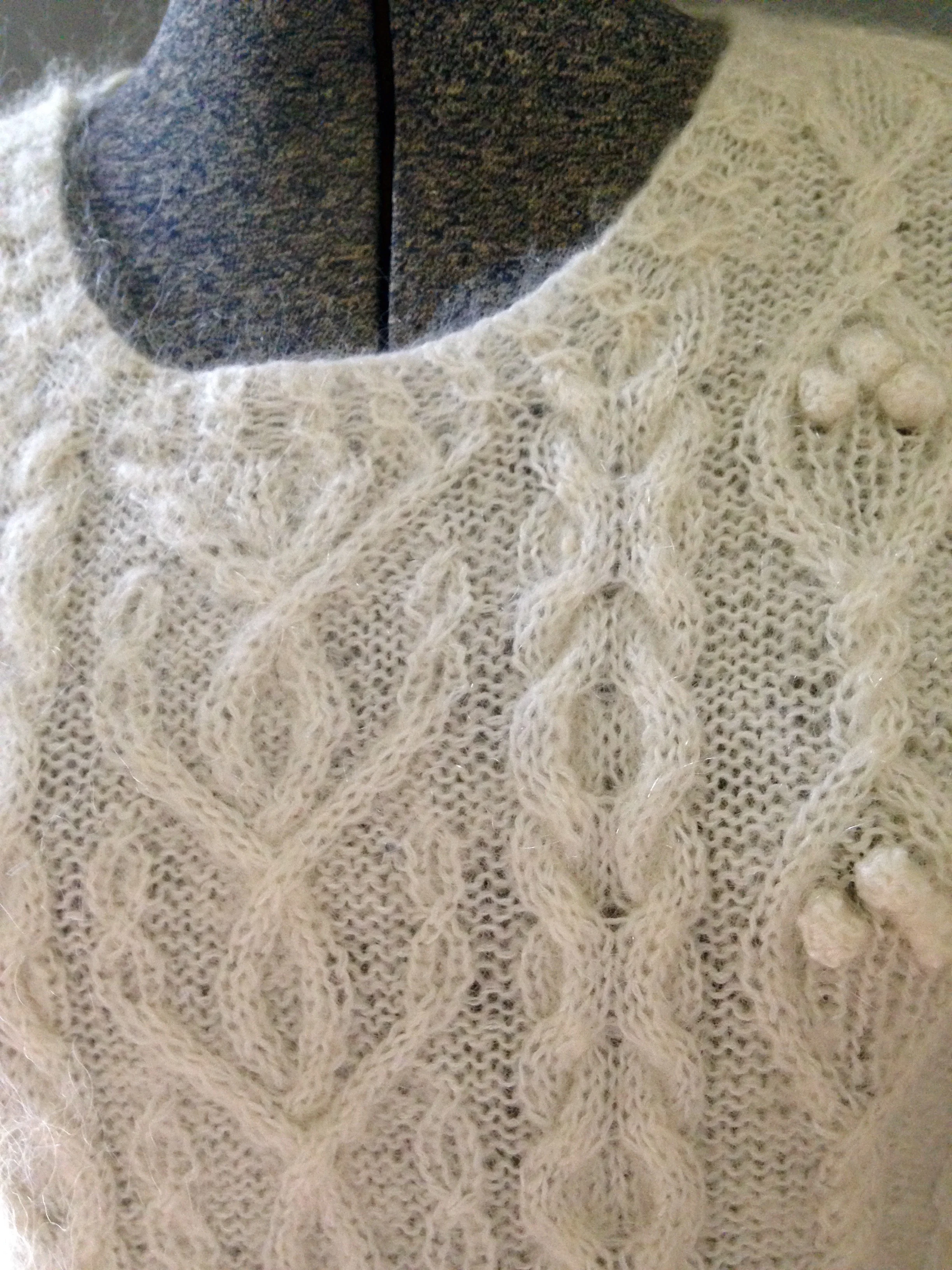cream colored sweater