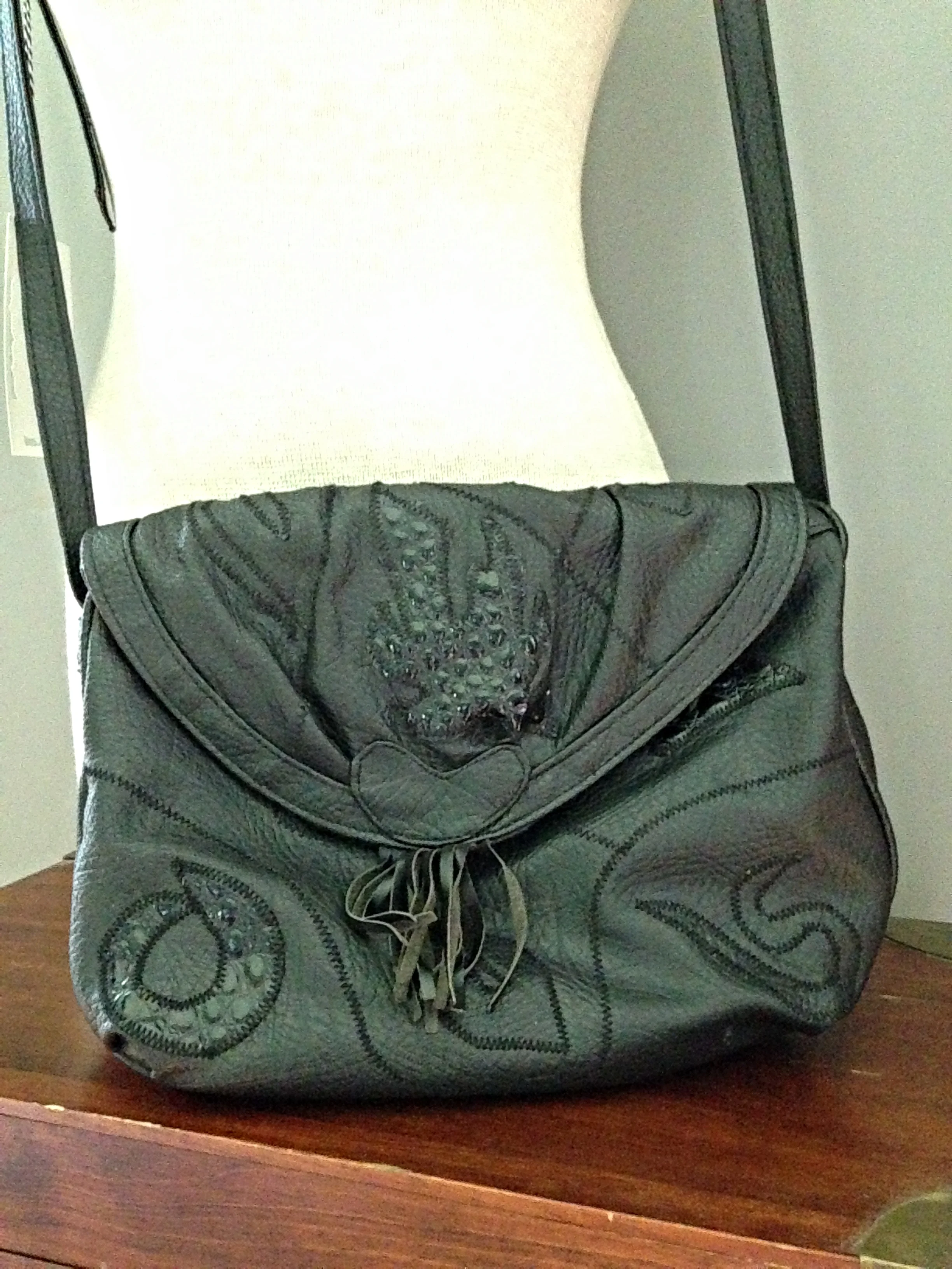 black vegan purse