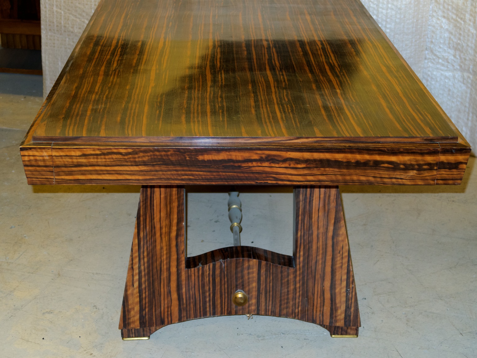 Maxime Old Macassar Ebony And Bronze Dining Table 1335