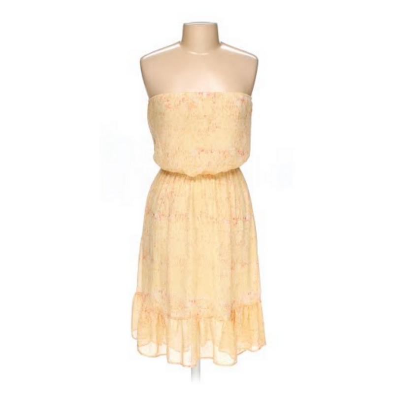 anthropologie strapless dress