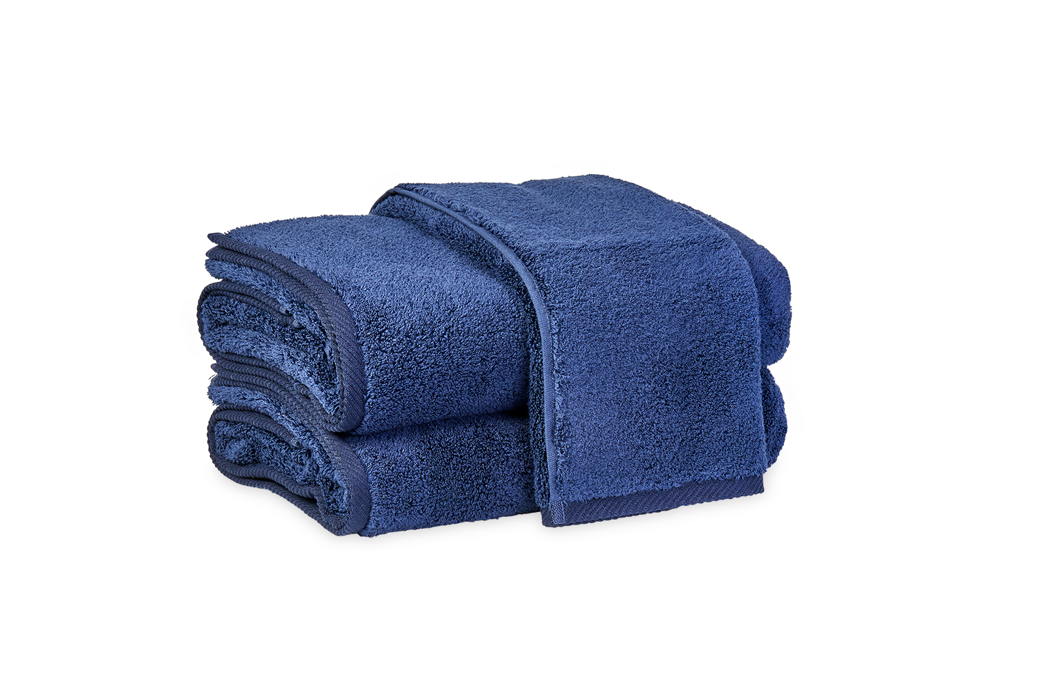 100% Cotton Medium Weight Floral Border 12 Piece Assorted Bathroom Towel  Set, Navy Blue - Blue Nile Mills : Target