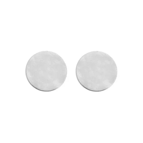 flat silver stud earrings