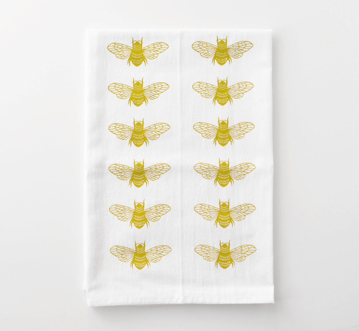 Bees tea towel - bird mafia
